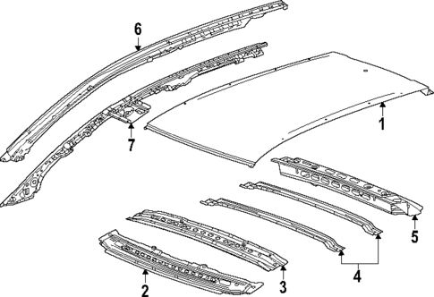 Roof & Components for 2025 Chevrolet Equinox EV #0