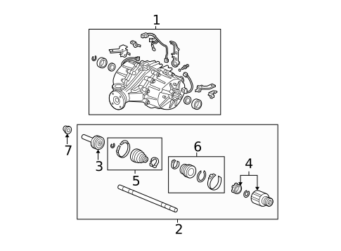 Axle & Differential for 2009 Honda Pilot #0