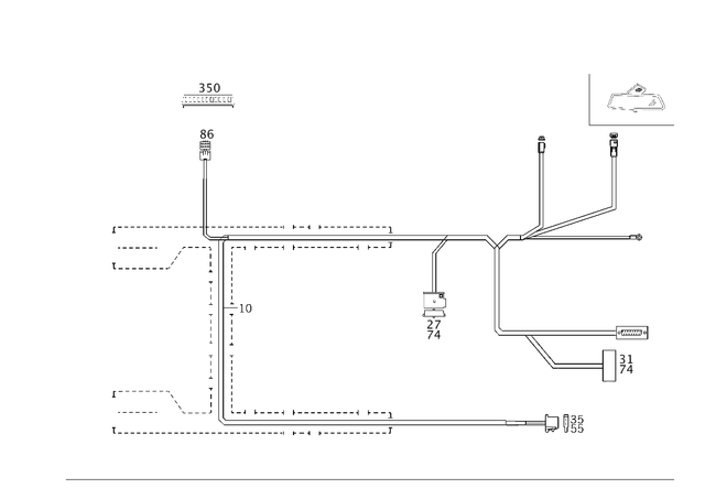 2035404406 - Electrical System: Wiring Harness for Mercedes-Benz Image image