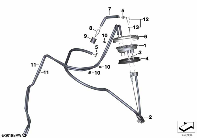 16117694102 - Fuel Supply: Flange -  for BMW-Motorrad Image