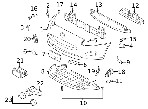 Bumper & Components - Front for 2008 Jaguar XK #0
