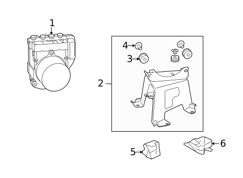 ABS Components for 2011 Lexus RX350 #0