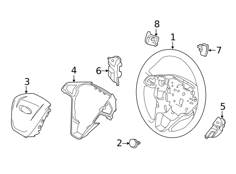 Switches, Solenoids & Actuators for 2013 Ford Fusion #2