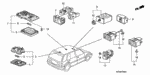 35500SH5A12 - : Switch Assembly, Rear Defroster (Tec) for Honda Image