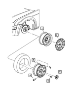 1TA04ZDJAA - : Aluminum Wheel for Chrysler: 300 | Dodge: Magnum Image
