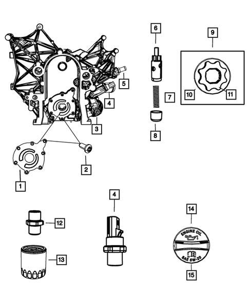 Engine Oiling for 2007 Jeep Wrangler #0