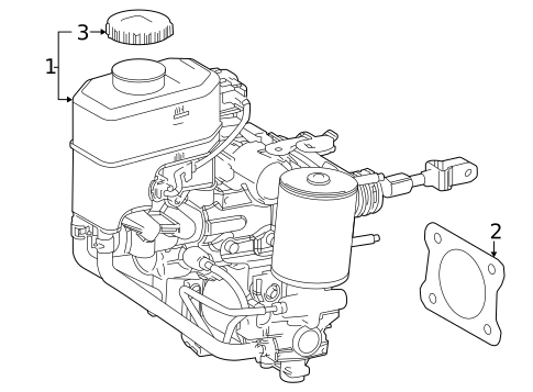 Master Cylinder - Components On Dash Panel for 2025 Toyota Mirai #0