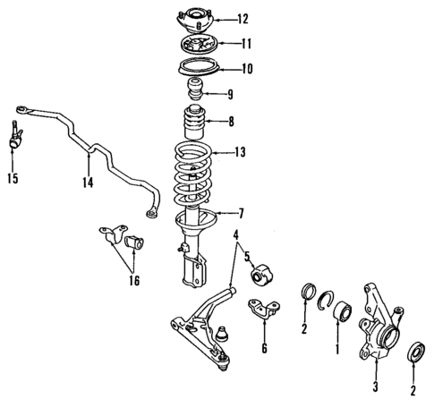 Suspension Components for 1993 Mitsubishi Expo #0