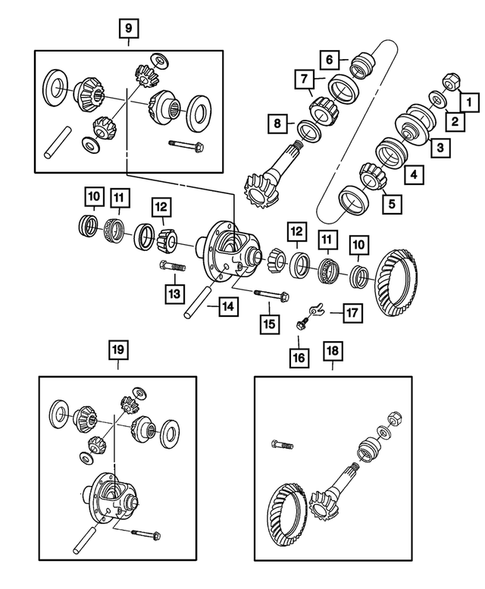 Front Axle;  Housing, Differential and Vent for 2016 Ram 3500 #0