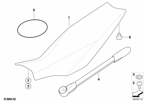 Bench Seat for 2008 BMW-Motorrad G 650 Xcountry #1