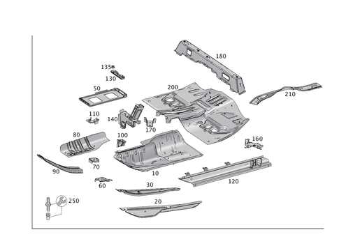 Front Floor for 2016 Mercedes-Benz GLE400 #0