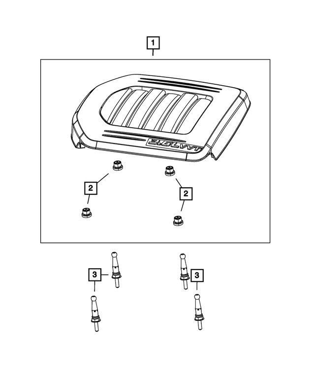 68110855AA - 3.6L Gas; Engine: Grommet for Mopar Image