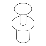 MU488006 - Body: Bumper Cover Clip for Mitsubishi: Eclipse, Eclipse Cross, Endeavor, Galant, Lancer, Mirage, Mirage G4, Outlander, Outlander PHEV, Outlander Sport Image