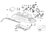 63126908405 - Lighting: Gasket, Headlight, Left for BMW Image