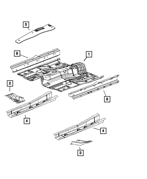Floor Pans for 2008 Jeep Patriot #2