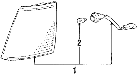 Clearance & Park Lamps for 1984 Mitsubishi Cordia #0