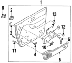 F3XY1223943NAK - Body: Door Trim Panel for Mercury: Villager Image
