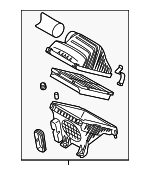281103R100 - : Air Filter And Housing Assembly for Kia Image