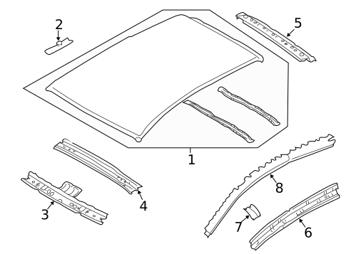 Roof & Components for 2017 Subaru Impreza #0