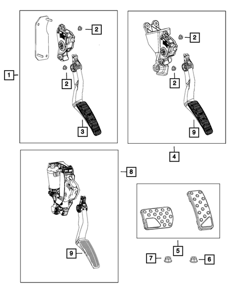 Accelerator Pedal for 2012 Chrysler 300 #0