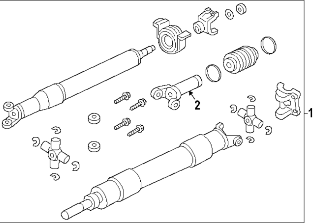 PC3Z4R602GG - Universals &amp; Rear Axle: Drive Shaft for Ford: F-350 Super Duty Image