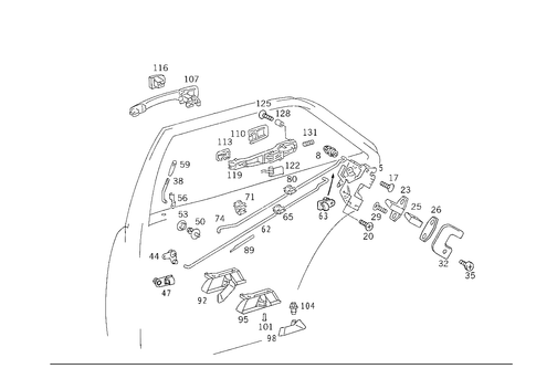 Locking System for 1992 Mercedes-Benz 500E #1