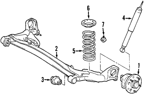 Rear Suspension for 1999 Toyota Sienna #1
