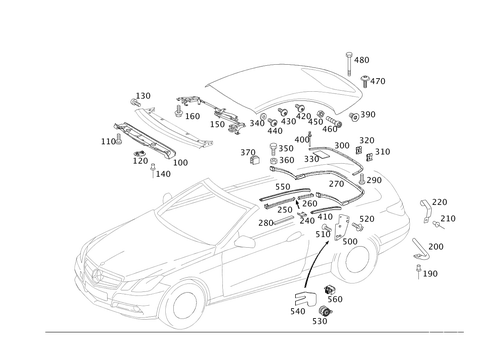 Soft Top Mechanics for 2016 Mercedes-Benz E550 #0
