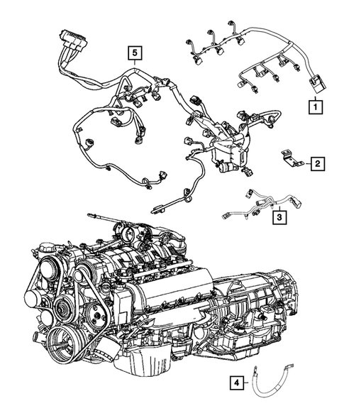 Wiring-Powertrain for 2013 Dodge Durango #0
