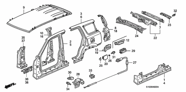 Outer Panel (Plasma Style Panel) for 2000 Honda CR-V #0