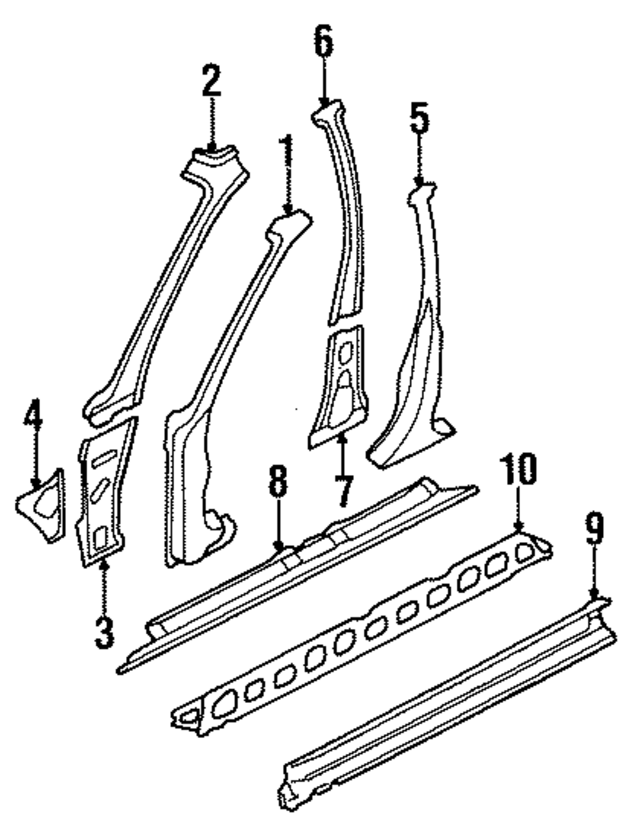 51415AC251 - : Outer Rocker Panel for Subaru Image