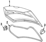 F8RZ6340110AA - Body: Lift Gate for Mercury: Cougar Image