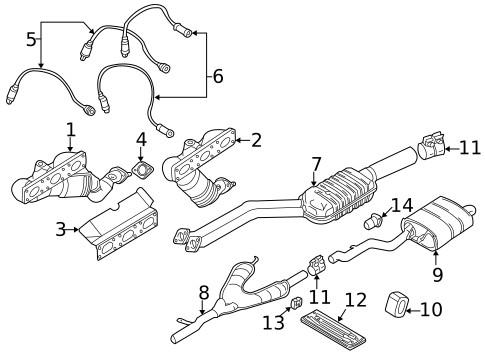 Exhaust Components for 2000 BMW 528i #0