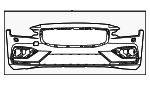 36013199 - Body: Front Bumper Cover painted color 019 for Volvo: S60, V60 Image