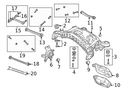 Rear Suspension for 1998 Mercedes-Benz C43 AMG #1