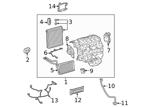 Condenser, Compressor & Lines for 2019 Lexus UX200 #1