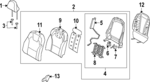 88400S9500ONA - Body: Seat Back Assembly for Kia: Telluride Image
