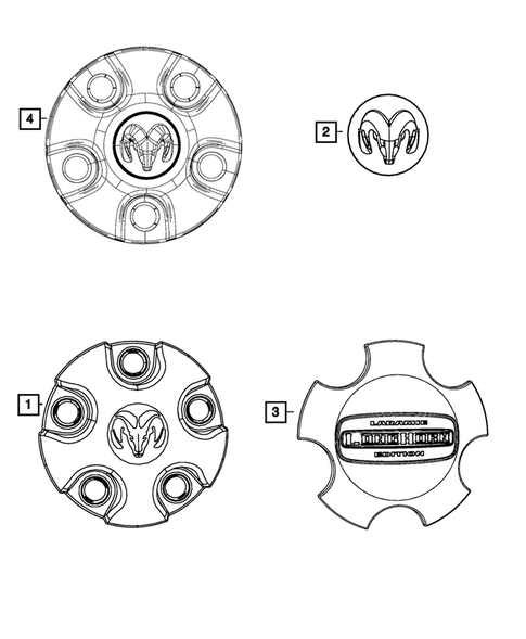 Wheel Covers and Center Caps for 2013 Ram 1500 #0