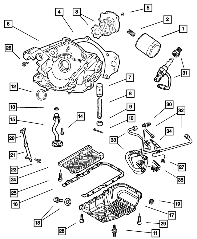 6505388AA - Engine 3.2L Six Cylinder: Flange Head Screw for Mopar Image