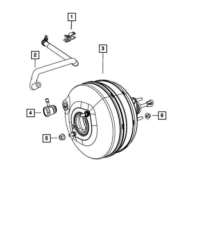 68073199AB - Brakes: Brake Line Clip for Mopar Image