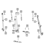 6036773AA - Restraints: Pan Head Screw for Chrysler: Town &amp; Country | Dodge: Grand Caravan, Ram 1500, Ram 2500, Ram 3500 | Ram: 1500, 1500 Classic, 2500, 3500, C/V Image