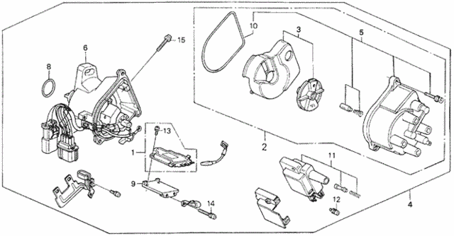 Distributor (TEC) (1) for 1991 Honda Accord #0