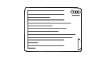 5G0010029J - Body: Air Bag Label for Audi: A3, A3 Quattro, A4, A4 allroad, A4 Quattro, A5, A5 Quattro, A6, A6 allroad, A6 Quattro, A7 Quattro, A7 Sportback, A8 Quattro, allroad, e-tron Quattro, e-tron S, e-tron S Sportback, e-tron Sportback, Q5, Q5 PHEV, Q5 Sportback, Q7, Q8 e-tron, Q8 e-tron Sportback, R8, RS5, RS7, RS7 Sportback, S4, S5, S6, S7, S7 Sportback, S8, SQ5, SQ5 Sportback, SQ7, SQ8 e-tron, SQ8 e-tron Sportback, TT, TT Quattro Image