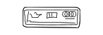 4E0010530 - Accessories: Engine Decal for Audi Image