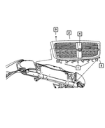 55364744AA - Exterior Ornamentation: Grille Bracket for Mopar Image