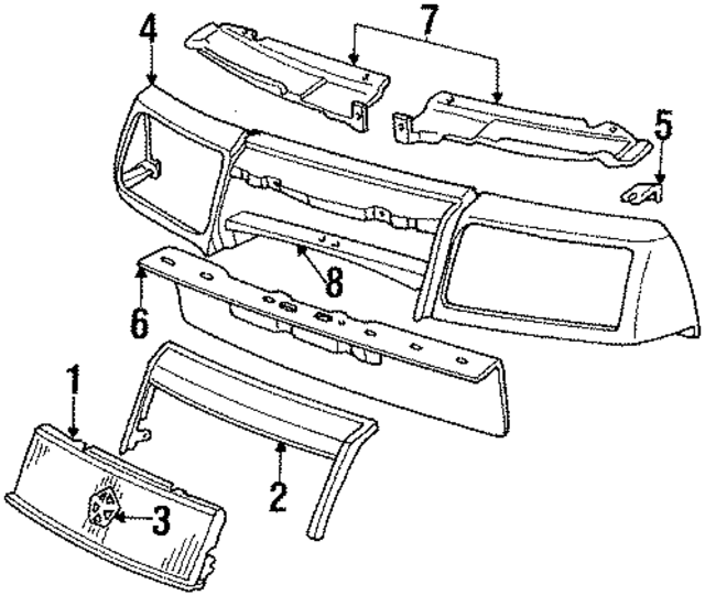 4334361 - Body: Grille for Mopar Image