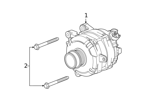 Alternator/Generator & Related Components for 2022 Cadillac XT6 #0
