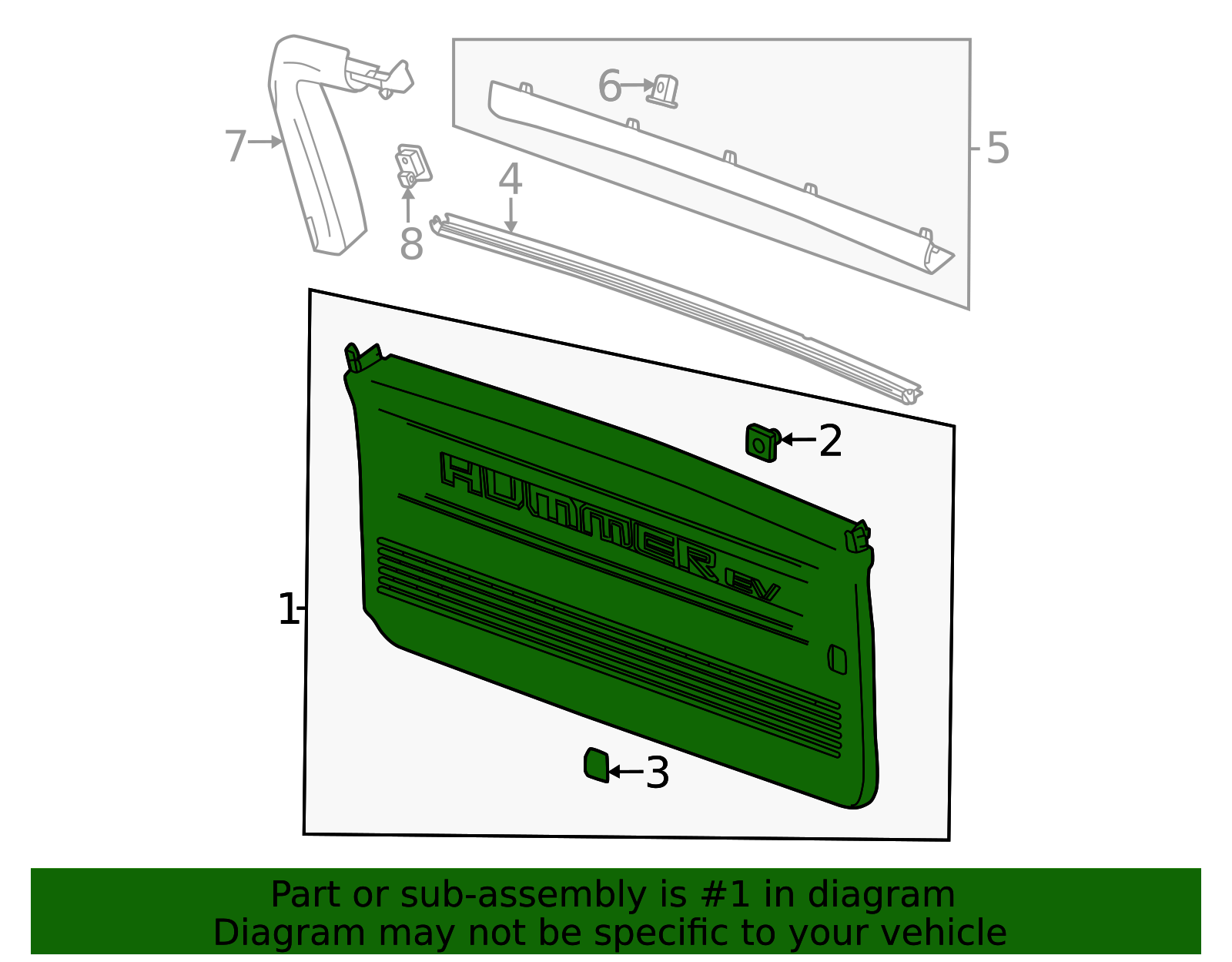 2024-2026 GMC Hummer EV SUV Trim Panel 85620929 GM | GMPartsDirect.com