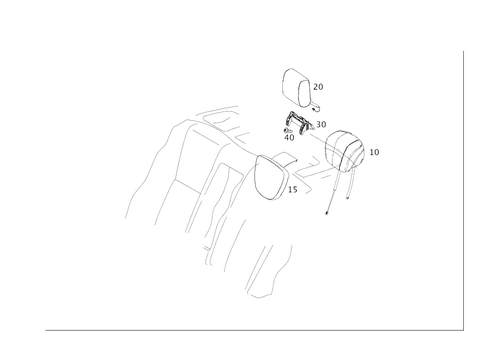 Head Restraint for 2020 Mercedes-Benz S63 AMG #0