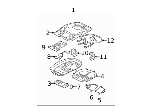 Overhead Console for 2015 Chevrolet Impala #16